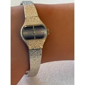 Vintage Seiko Rainbow Ladies Watch Blue Dial 1104-3320 300374  WORKS!